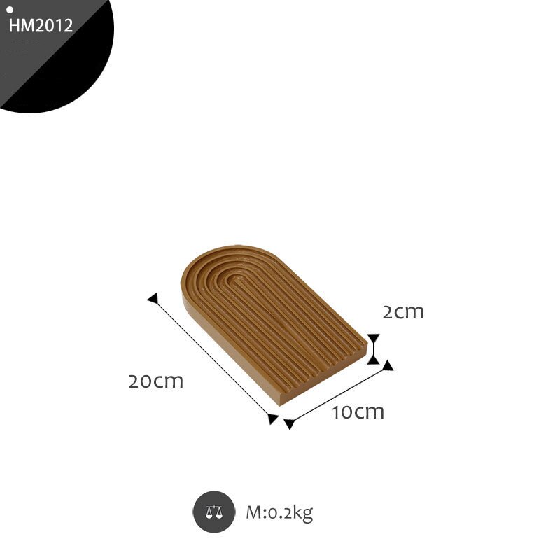 Bandejas de madera para picar, bandeja de pan de ondulación de agua, paleta de haya blanca/negra/gris, decoración de almacenamiento para mesa de pastel de postre: small brown