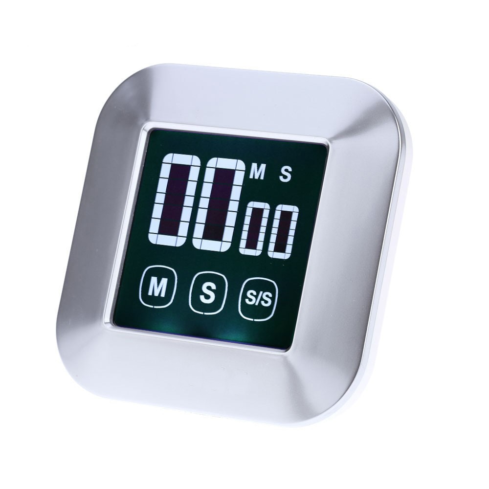 Keuken Timer Touch Screen Digitale Kookwekker Magnetische Elektronische Timer En Stopwatch Klinkende Alarm Met Lcd-scherm