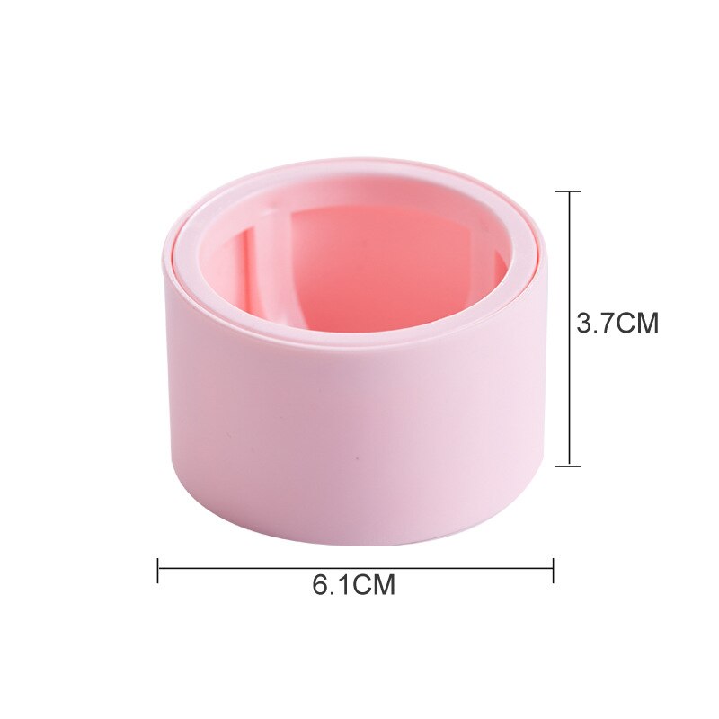 Glazen cosmetische opbergdoos badkamer bureau kroon schoonheid ei bladerdeeg sleutel horloge sieraden lippenstift make-up organizer rek kandelaar: Roze