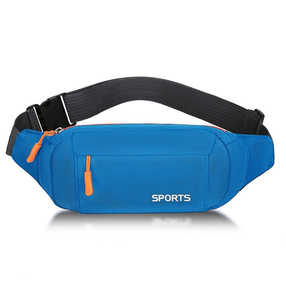 Women Waist Pack Sports Running Waist Bag for Men Mobile Phone Holder Belt Bag Gym Fitness Travel Pouch Chest Bags Waterproof: SKY BLUE