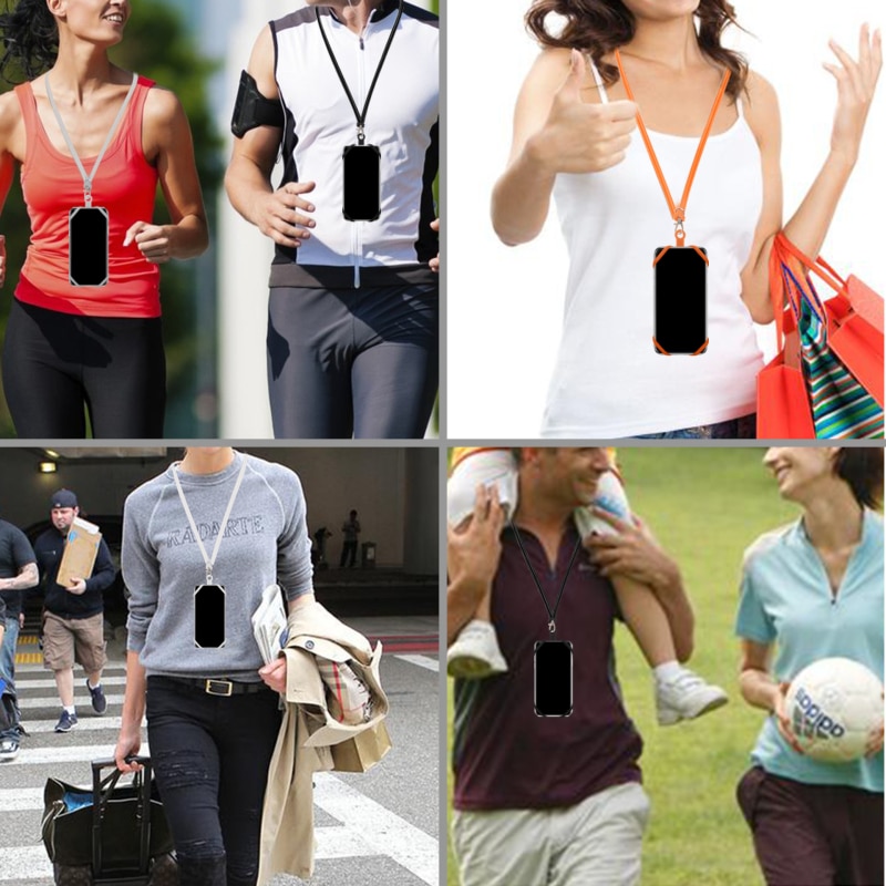 Universal Silicone Cell Phone Lanyard Holder Case Cover Phone Neck Strap Necklace Sling For Smart Mobile phone lanyard