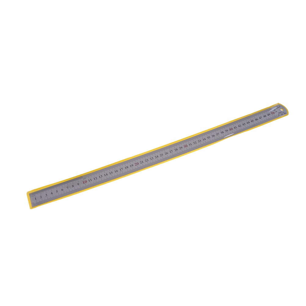 50cm 20inch Stainless Steel Metal Straight Ruler Precision Double Sided Rulers