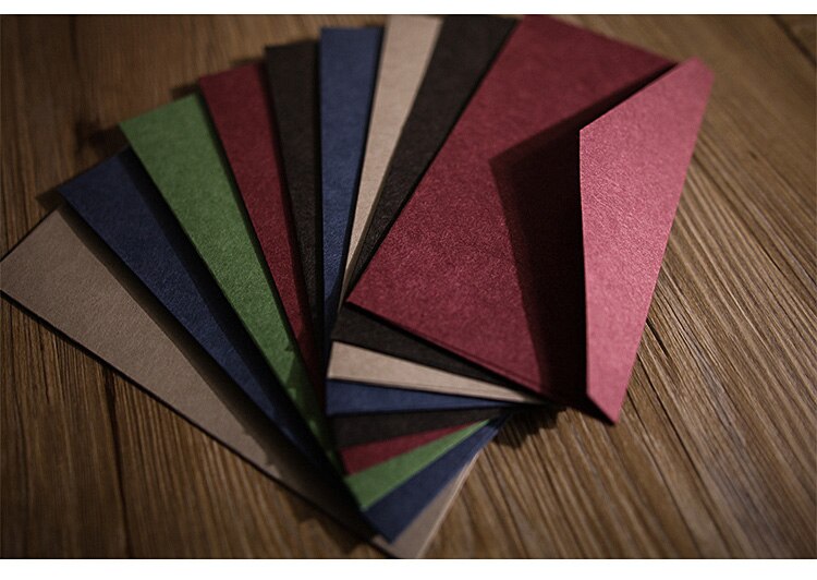 3PCS/PACK Kawaii Simple Solid Color Retro Paper Envelope Vintage Envelopes For Card Wedding Party Scrapbooking Papeleria sl1183