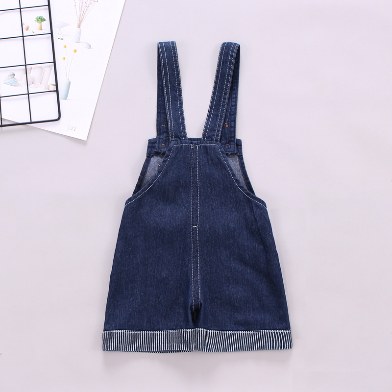 DIIMUU été enfants bébé garçons vêtements Denim pantalon court salopette courte vêtements enfants garçon dessin animé impression pantalon