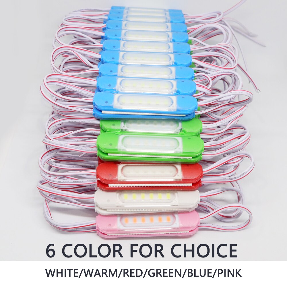 12V LED Module 5730 6leds 1.6W Injection LED Module Lighting IP65 Waterproof For Advertisement 20PCS/lot