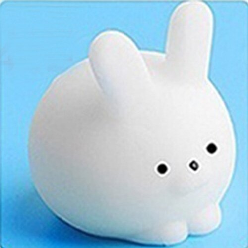 Mini Change Color Squishy Cute Cat Antistress Ball Squeeze Mochi Rising Abreact Soft Sticky Stress Relief Funny Toy: White Rabbit