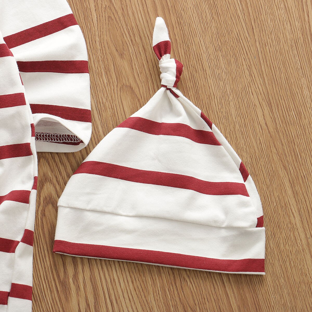 Manta con sombrero para recién nacido, saco de dormir rayado para niñas, UK, 2 uds.