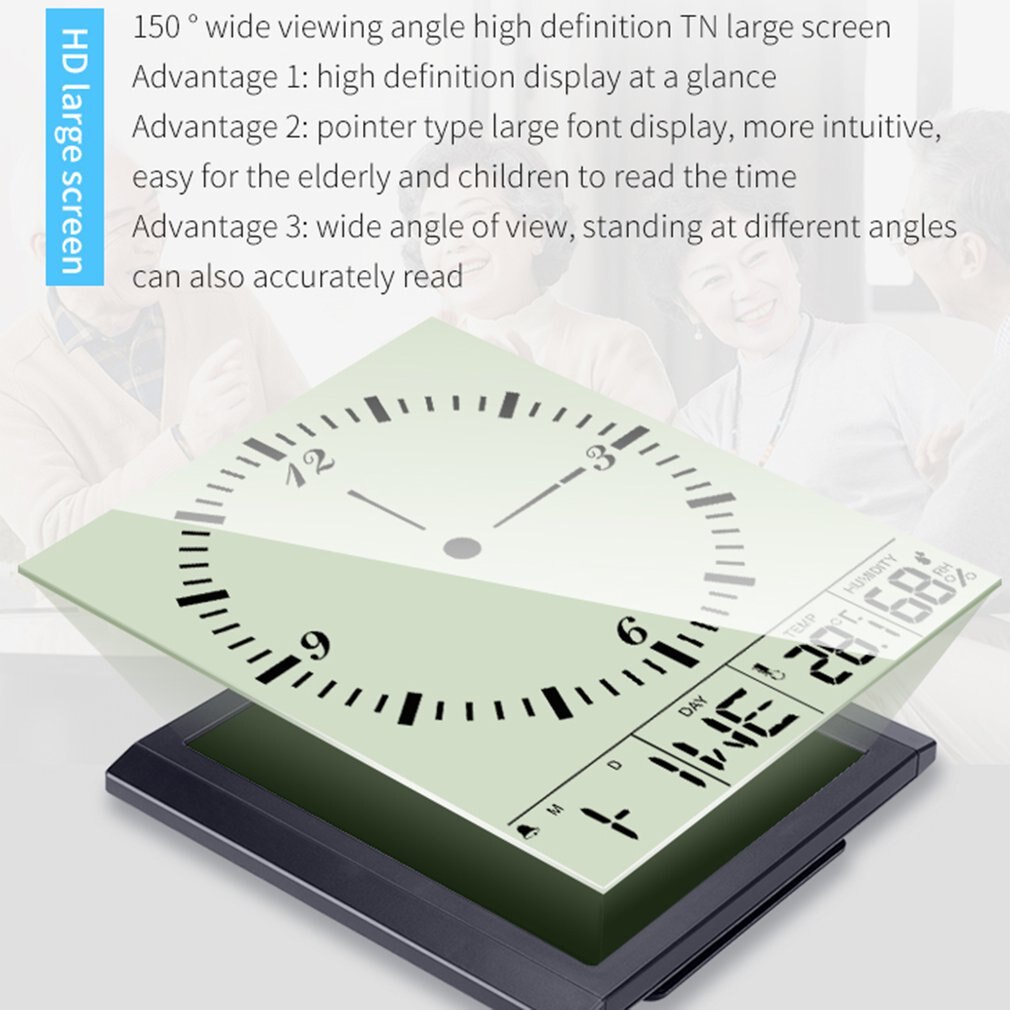 Thermometer En Hygrometer, Multifunctionele Digitale Display, Smart Home Woonkamer, Kan Worden Opgehangen, creatieve Klok
