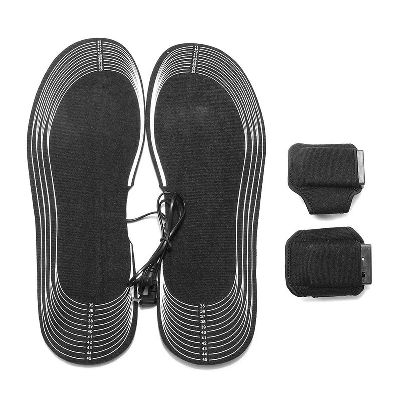 Palmilhas eletricamente aquecidas com controle alimentado por bateria para as mulheres sapatos inverno esqui livramento almofadas de acampamento golpe cheio quente