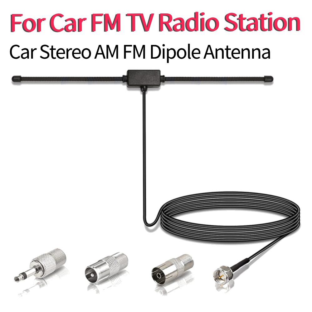 Hidden Adhesive Mount AM FM Radio Antenna FM Radio Antenna FM Sheep Horn Antenna for Car FM TV Radio Station