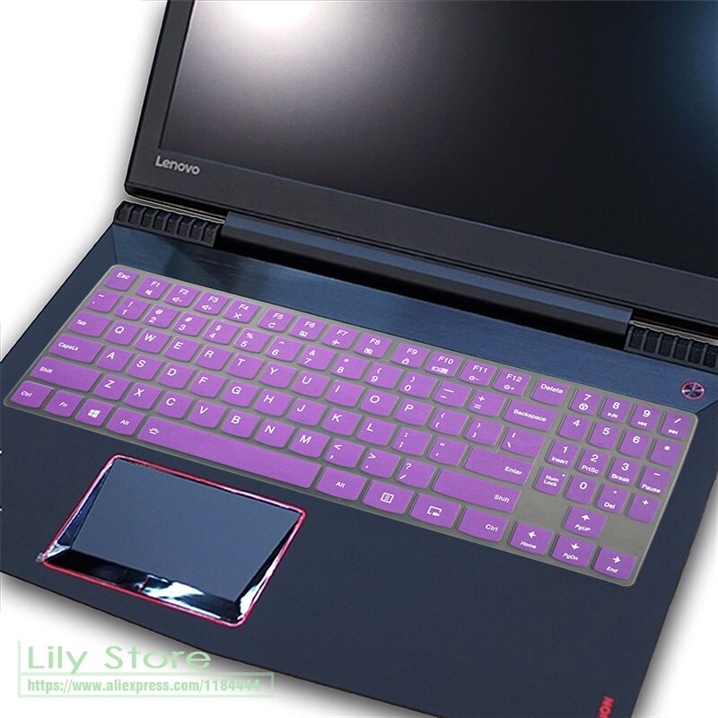 Silikonowe US układ klawiatury Protector skóry do 15.6 ''Lenovo Legion Y720 Y540 Y545 Y530 Y520 R720 Y7000 15'' Y730 Y740 17'': purple