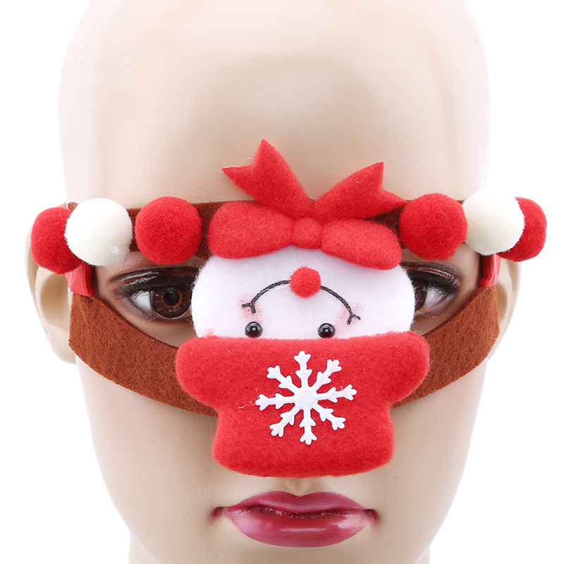 Lovely Christmas Deer Headband Pet Dogs Cats Puppies Christmas Tiaras Pet Hoods Pet Halloween Tiara Hats Props: Red snowman S code