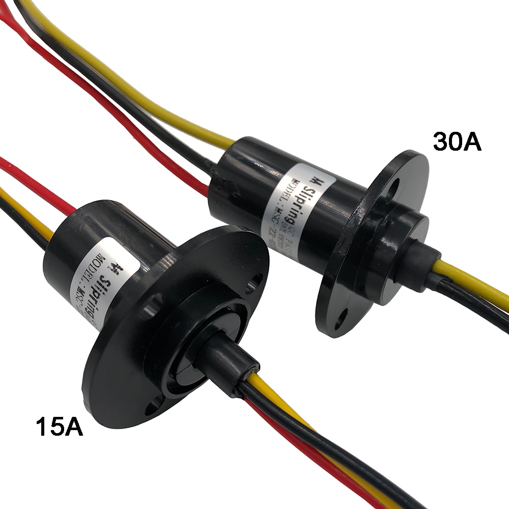 Large Current 3 Channels 15A/ 30A Slip Ring 22mm Rotate Connector Slip Rings Conductive Slip Ring