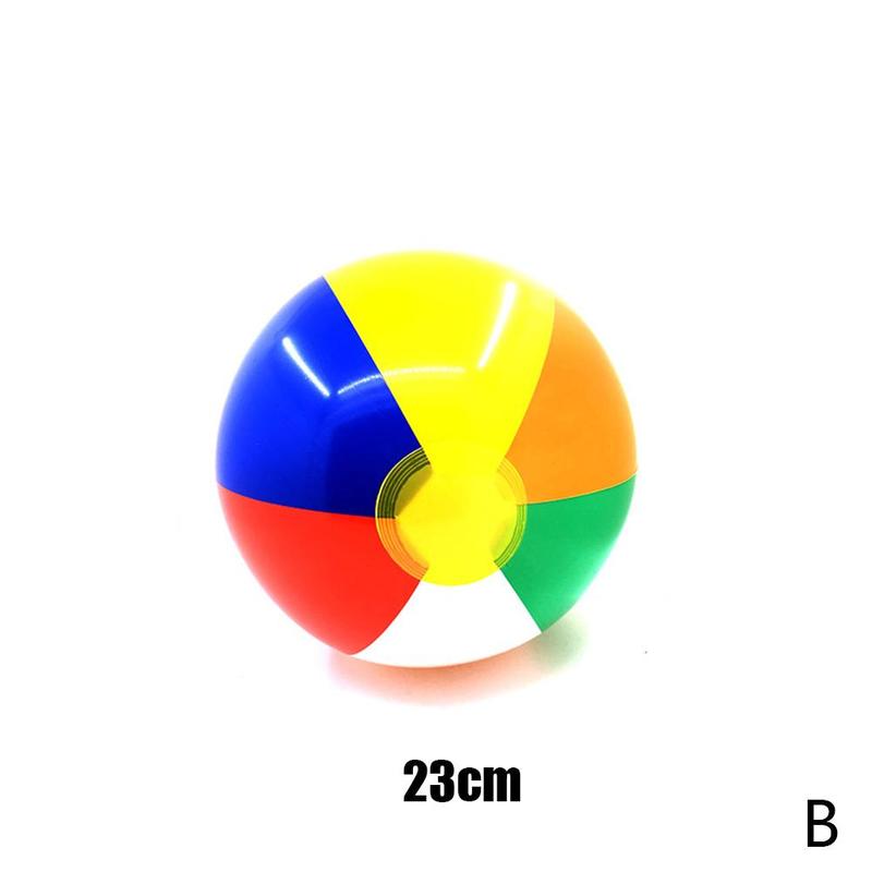 Farbe freundlicher spielen wasser aufblasbare Ball Sommer Ich bin Freien Strand Schwimmen Spielzeug Wasser Aufblasbare Regenbogen Ball für freundlicher Spielen: 23cm