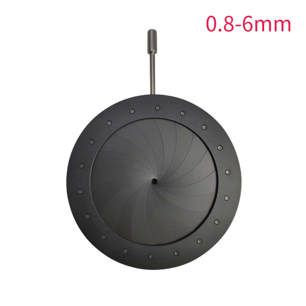 Objectif Microscope à condensateur optique Iris ouverture diaphragme d'amplification diamètre Portable adaptateur de caméra réglable