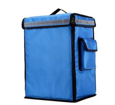 42L Grote Koeler Zakken Taart Takeaway Box Vriezer Rugzak Fastfood Pizza Levering Incubator Ijs Zakken Maaltijd Pakket Auto Lunch doos: Blauw