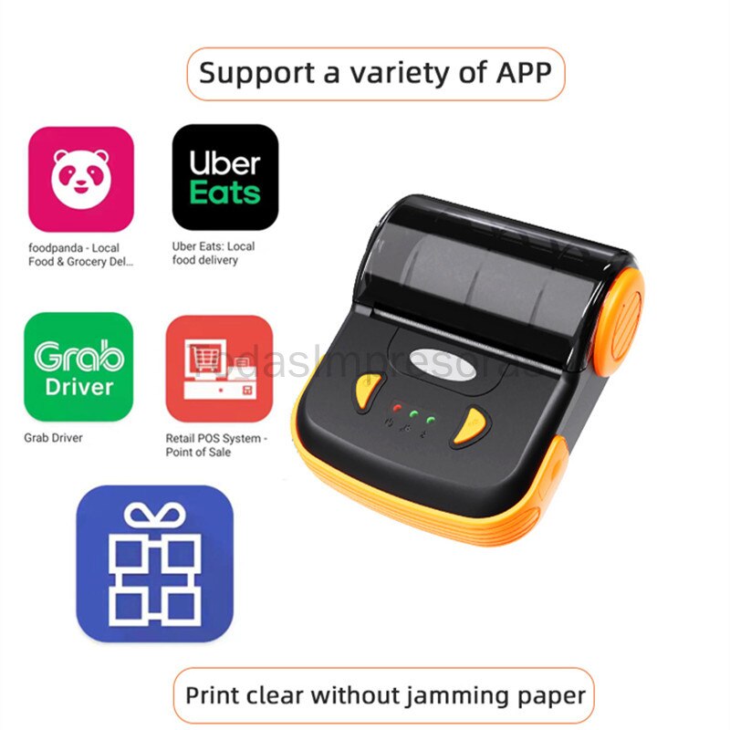 DC5V 80mm Wireles Mobile Phone Thermal Printers POS Portable Mini Receipt Printer Bill Bluetooth-Compatible Phone Computer Papel