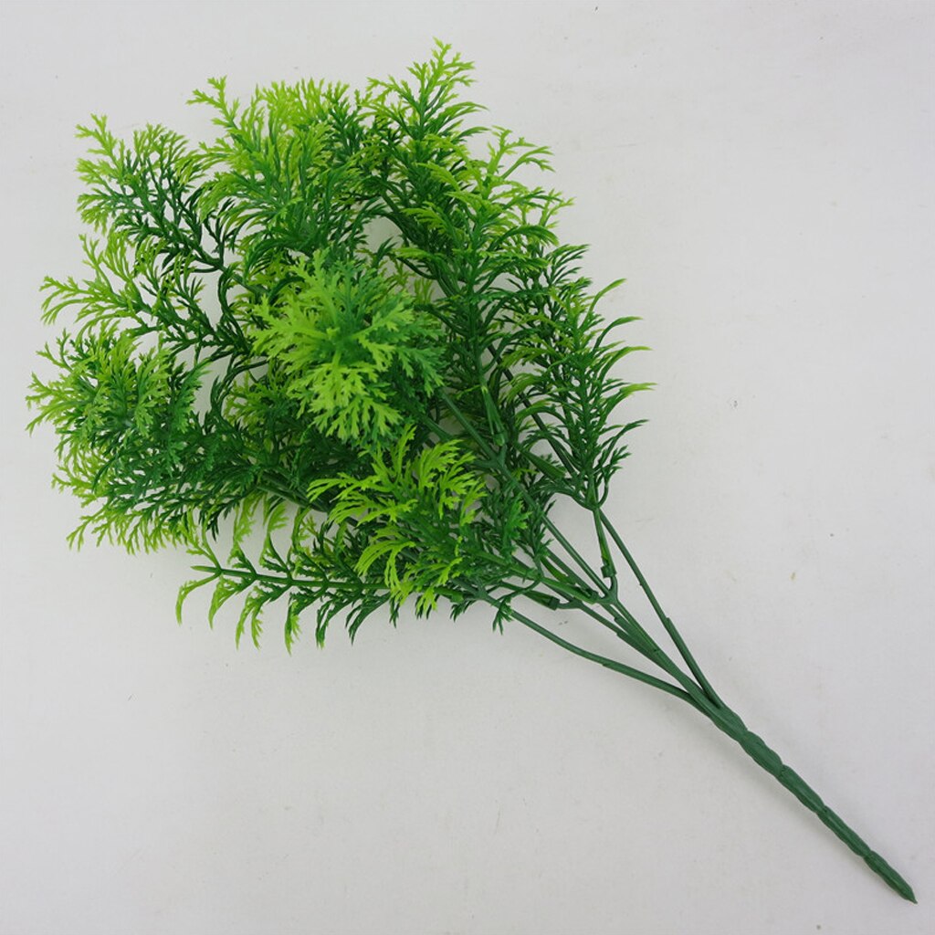 30cm Artificial Cedar Tree Plants Branches Greenery Bushes Needle Leaves Indoor Outside Home Garden Office Wedding Decor