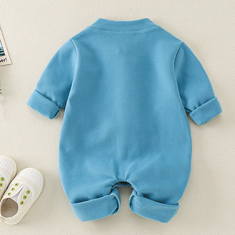 Baby boy jumpsuit Chinese style full moon baby crawling suit