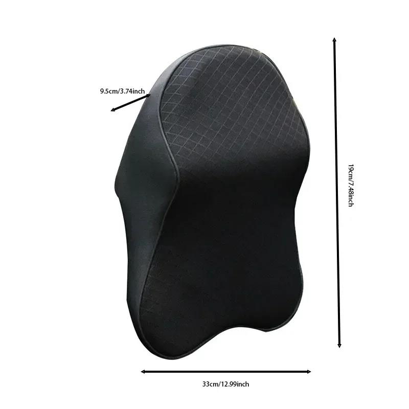 Cuscino per il collo dell'auto Cuscino per il sedile Poggiatesta Supporto lombare per alleviare il mal di schiena Sedia da ufficio Memory Foam Design ergonomico