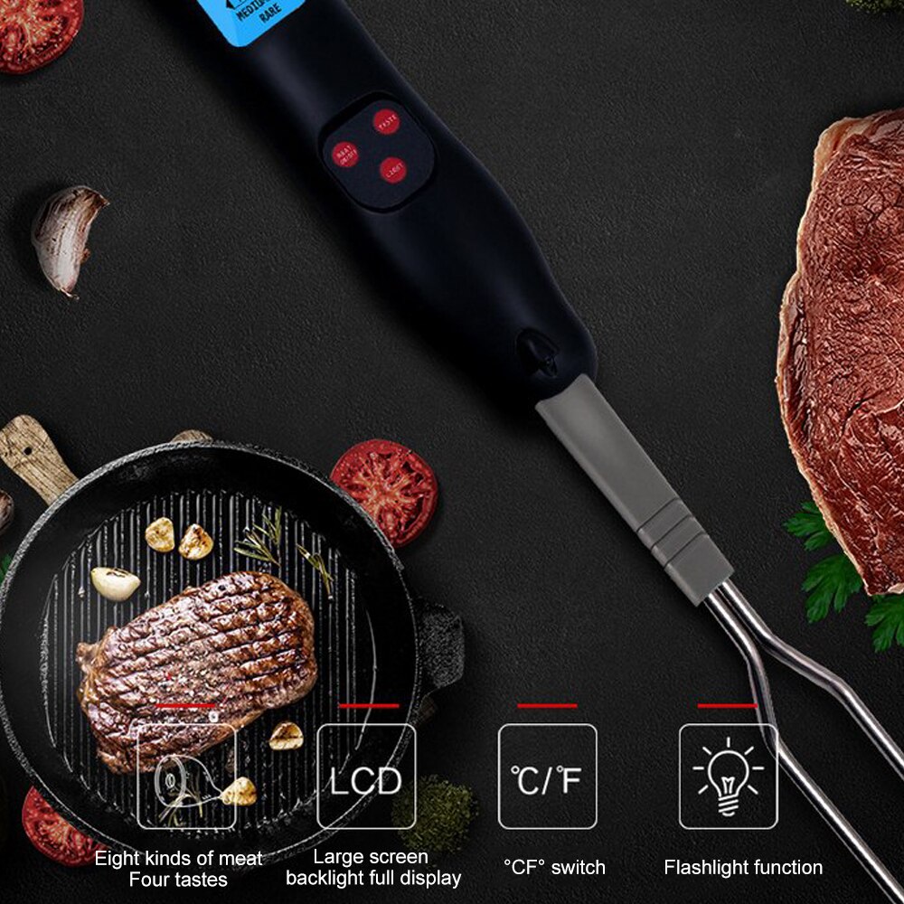 Køkken mad termometer gaffel kød mælk mad temperatur måleværktøj bbq tilbehør madlavning værktøj husholdningstermometre