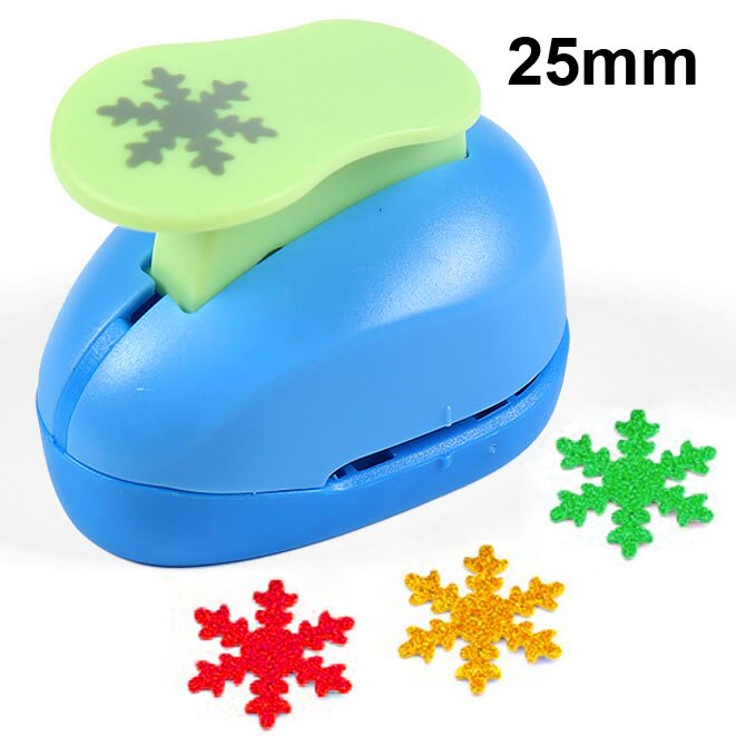 4.9cm 3.7cm 2.5cm Snowflake craft punch set children manual DIY hole punches cortador de papel de scrapbook Snow punch 2" 1.5" 1: 1pc 25mm snowflake