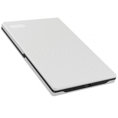 USB 3.0 haute vitesse 2.5 pouces SATA SSD boîtier de disque dur Mobile pour PC: WHITE