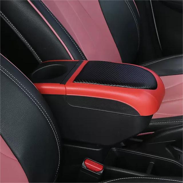 Boîte d'accoudoir pour Ford Focus 2 Mk2, bras, coude, console d'assistance centrale, étui de rangement avec porte-gobelet, port USB: WHITE
