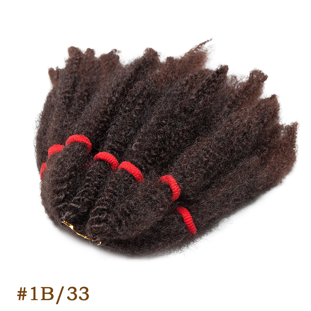 Afro Kinky Hair Pre Stretched Afro Kinky Twist Hair Braiding Hair Kinky Twist Crochet Braids Synthetic Hair Extensions For Women: #10