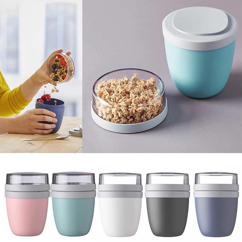Lunch Cup Practical Portable Travel Preservation Bowl Go Out Lunch Box Yogurt Nut Dessert Preservation Cup Tableware