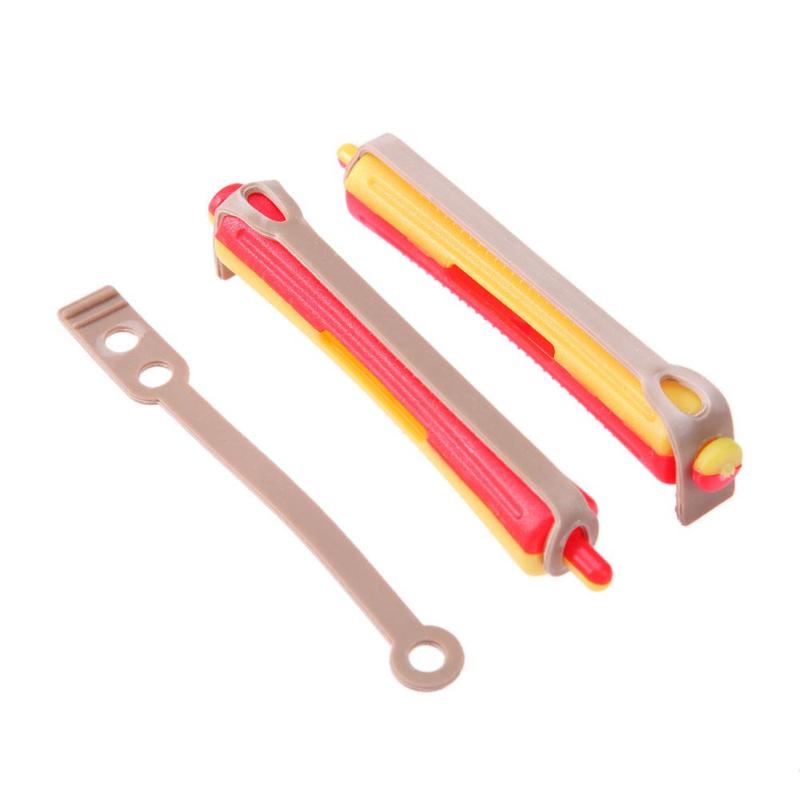 12Pcs/Set DIY Perm Rod Salon Hair Roller Rubber Band Hair Clip Curling Curler Hairdressing Maker Styling Hair Tool Random Color