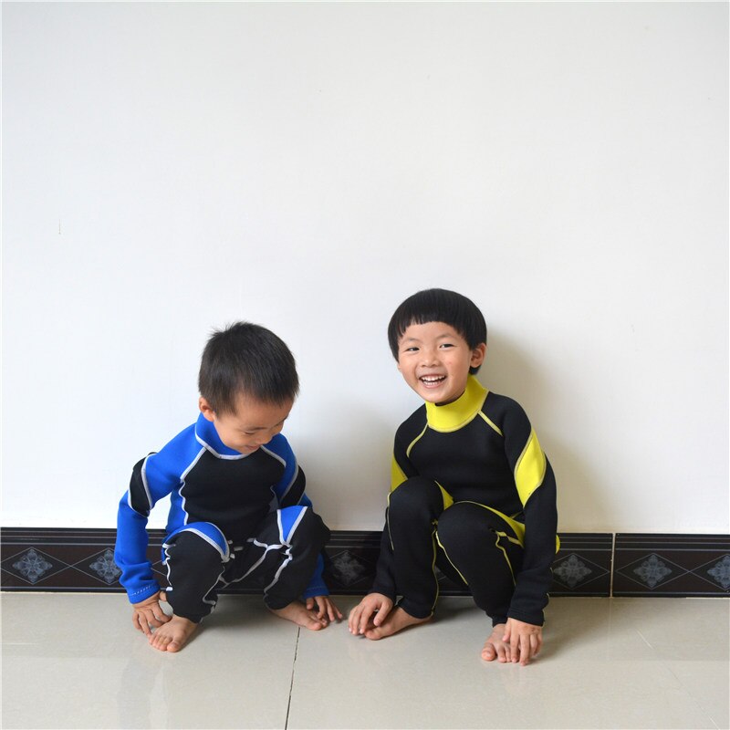 Wyoturn 2.5Mm Terug Zip Volledige Wetsuit Peuter Jongens En Meisjes Dikker Warme Surf Duikpak Kids Zonnebrandcrème Kinderen Duiken nat Pak