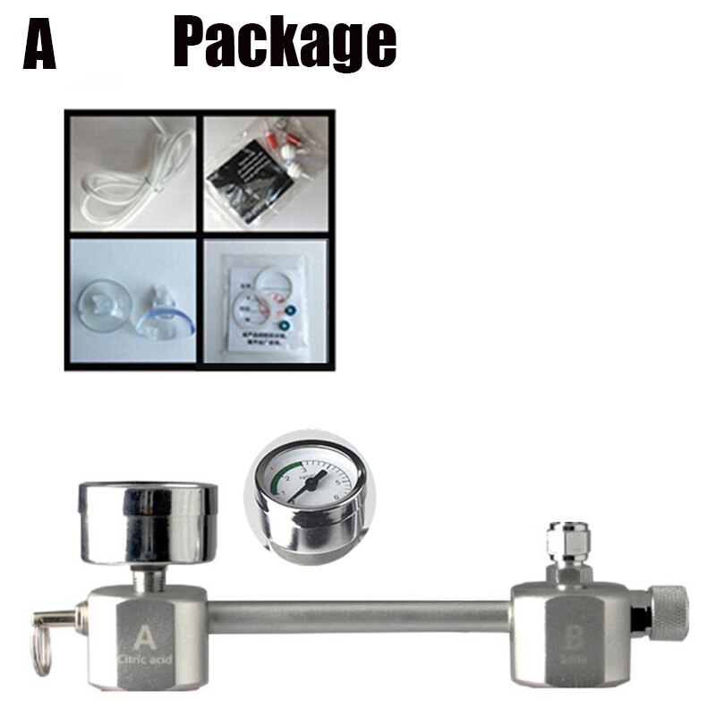 Akvarium  co2 regulatorsystem sett  co2 diffusorgenerator med ventilboble forstøver solenoid fisketank karbondioksid til planter: En