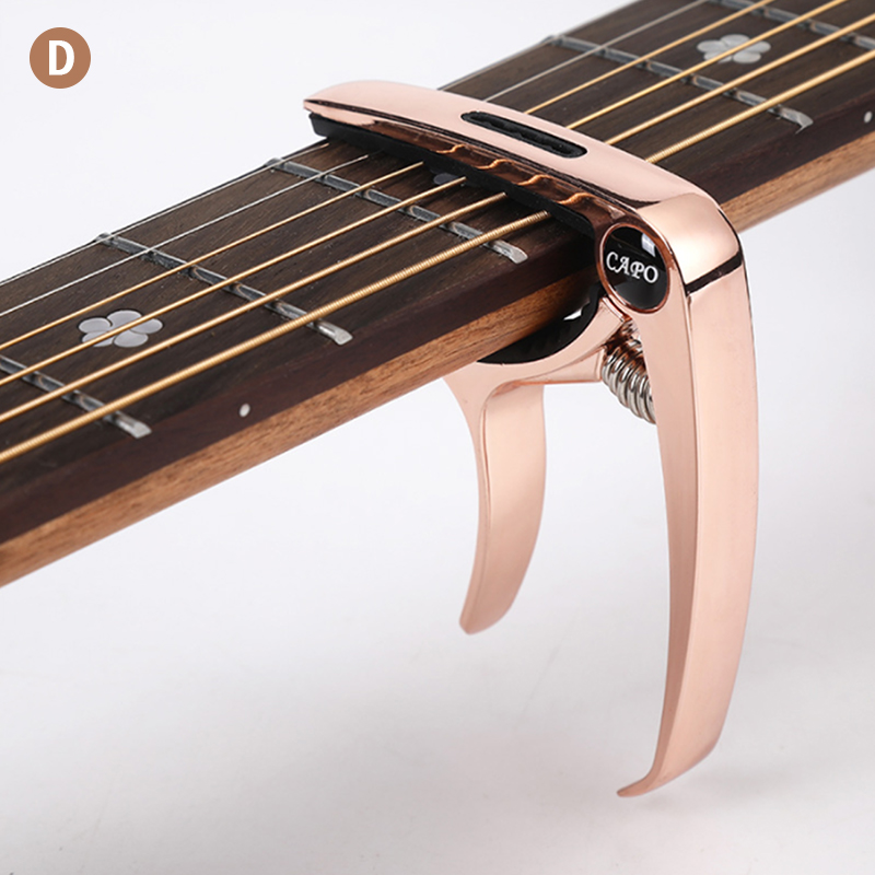 Metal Guitar Capo for Acoustic/Electric/Classic Trigger Change Tune Key Clamp: Gun Color