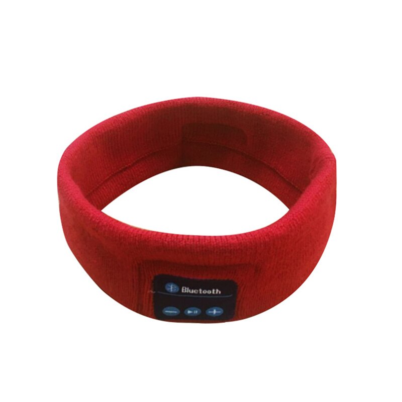 Bluetooth hoofdband workout hoofdband fitness hoofddeksel sport haarband: Rood