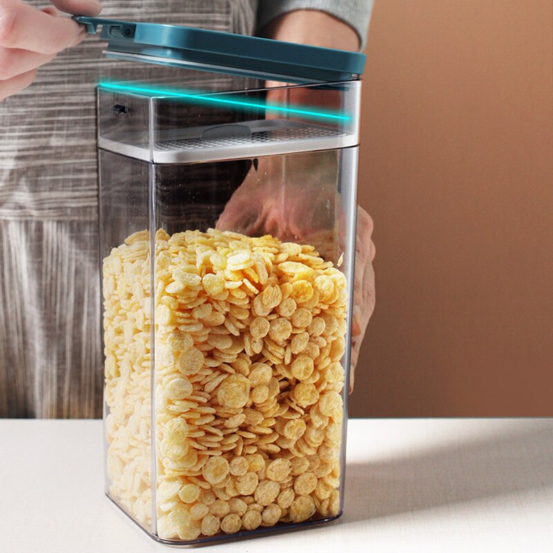 500/1000/1600 ML Food Storage Container Plastic Kitchen Refrigerator Noodle Box Multi Grain Storage Tank Transparent Sealed Cans