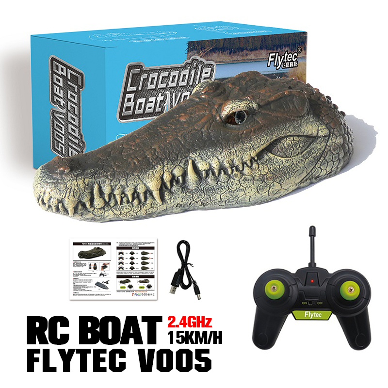 V005/V002 4CH 2.4Ghz Elektrische Rc Boot Rtr Speelgoed Interessante Krokodil Hoofd Speelgoed Voertuig Tiener Model Speelgoed voor Kids