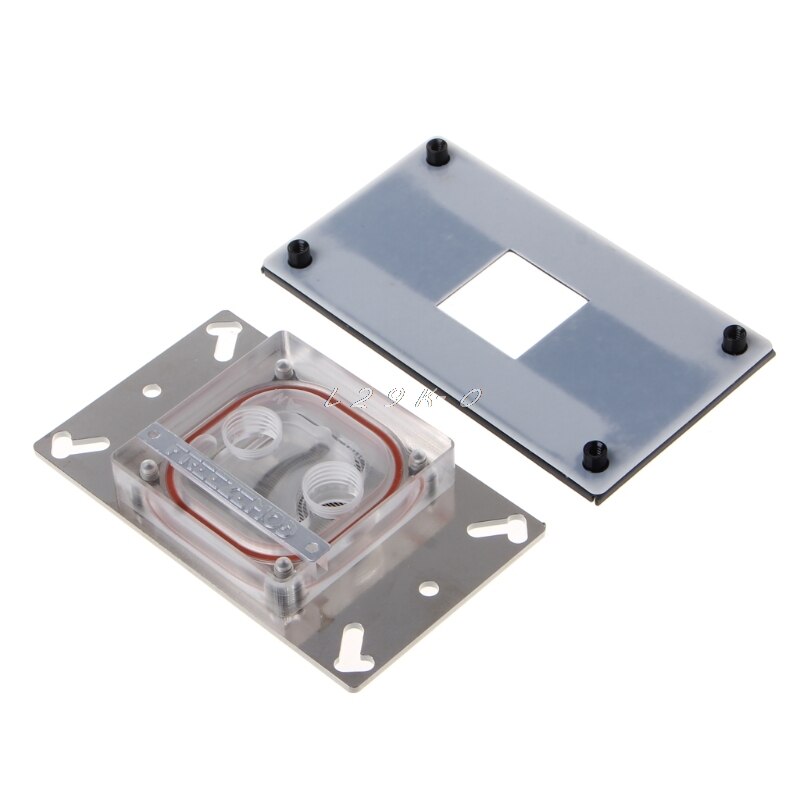 CPU Acrylic Top Water Cooling Block Sprayable Liquid Block With Channel For AMD