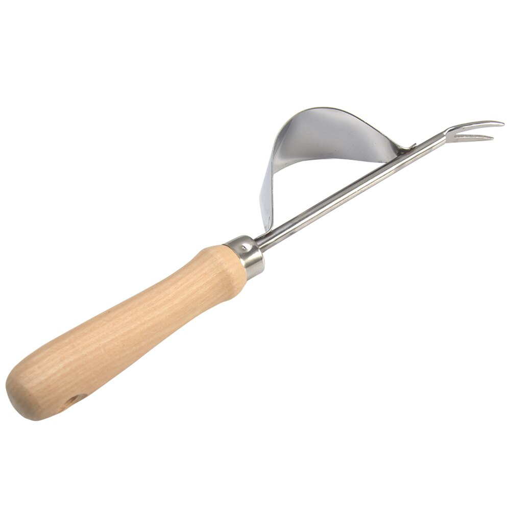 Durable Garden Easy To Use Seedling Transplanter Stainless Steel Weeder Fork Ergonomic Digging Puller Weeding Tool Manual Shovel