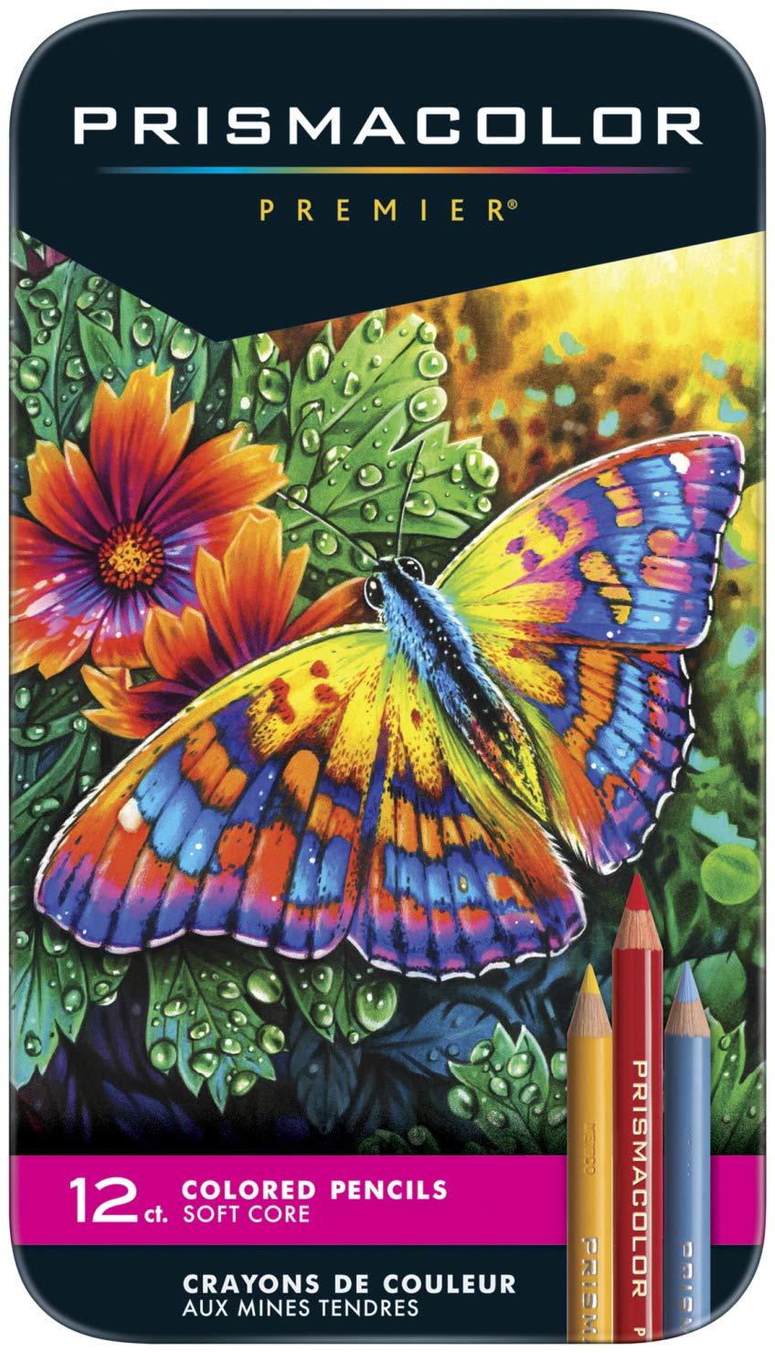 Original prismacolor premier farveblyanter 24 36 72 132 150 farver kunst forsyninger til tegning skitsering voksen farve blik æske: 12 farver tinæske