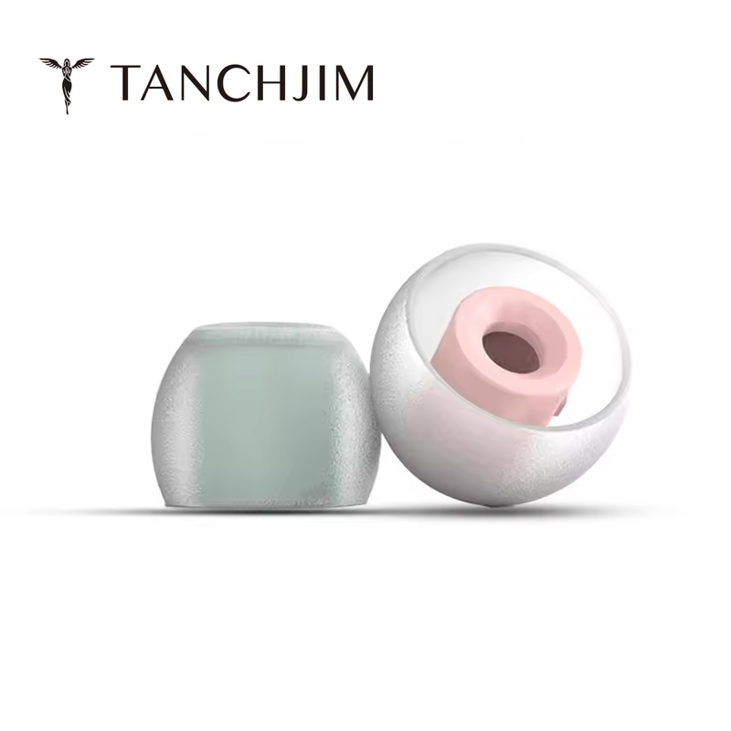 Tanchjim T-APB T300 Earphone tips Treble/ Bass Enhancing Air Pressure Balance Silicone Eartips 1 Card 2 Pairs ( T300B+T300T)
