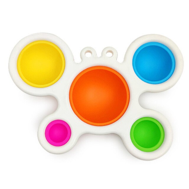 Fidget Toy Educational Sensory Toys Infant Early Education Intelligence Development Fidget Stress Reliever: 5 finger bubble Crab