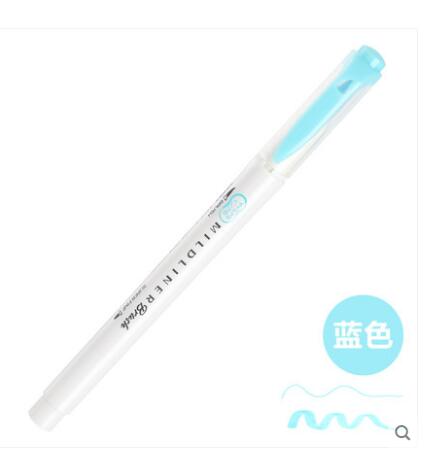 Zebra WFT8 MILDLINER Weichen Pinsel Stift + Harte Spitze Textmarker Doppel Spitze Japan Pastell Farben Marker Stifte: MBL