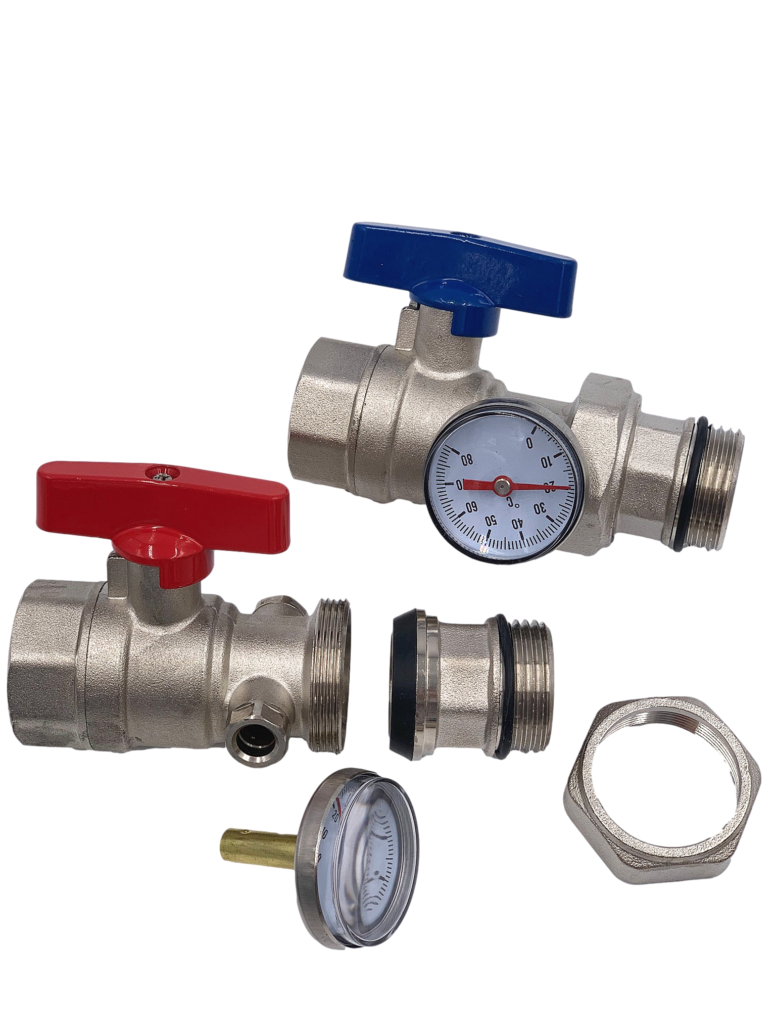 Boden heizung verteiler Ball ventil mit Thermometer Winkel ventil alle Durcheinander