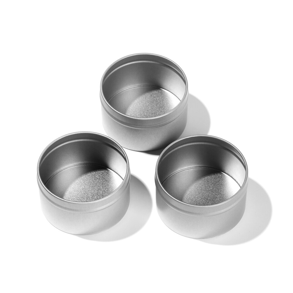 Caja de almacenamiento de 100Ml, frascos redondos de Metal para velas, contenedores vacíos de cera, fabricación de velas, molde para latas, 1 unidad