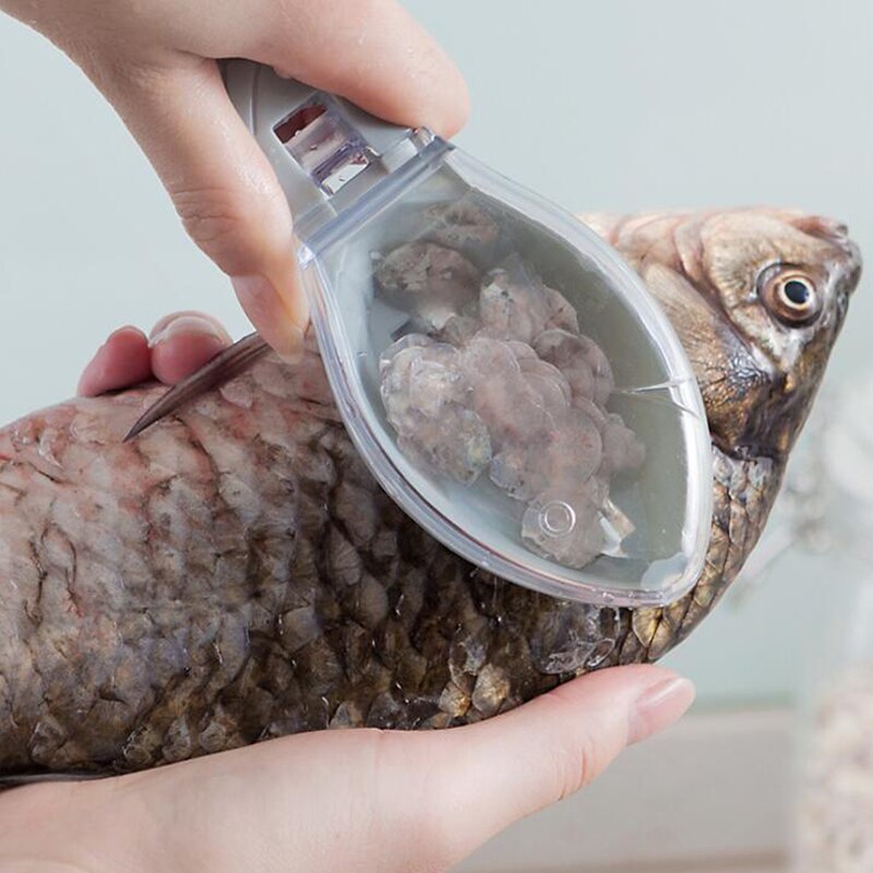 Wonderlife escova de pele de peixe raspagem escala de peixe ralador de escova rapidamente remover peixe faca descamação limpa raspador de pele