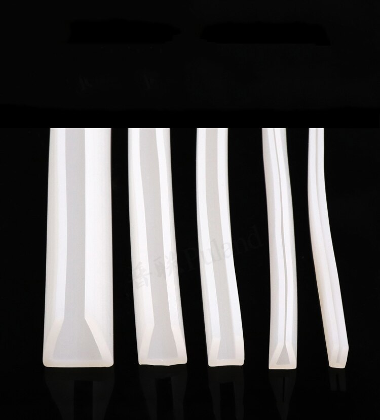 Solid Silicone Rubber Sealing Strip White Silicone U Shape High Temperature Resistant Non-slip and Waterproof