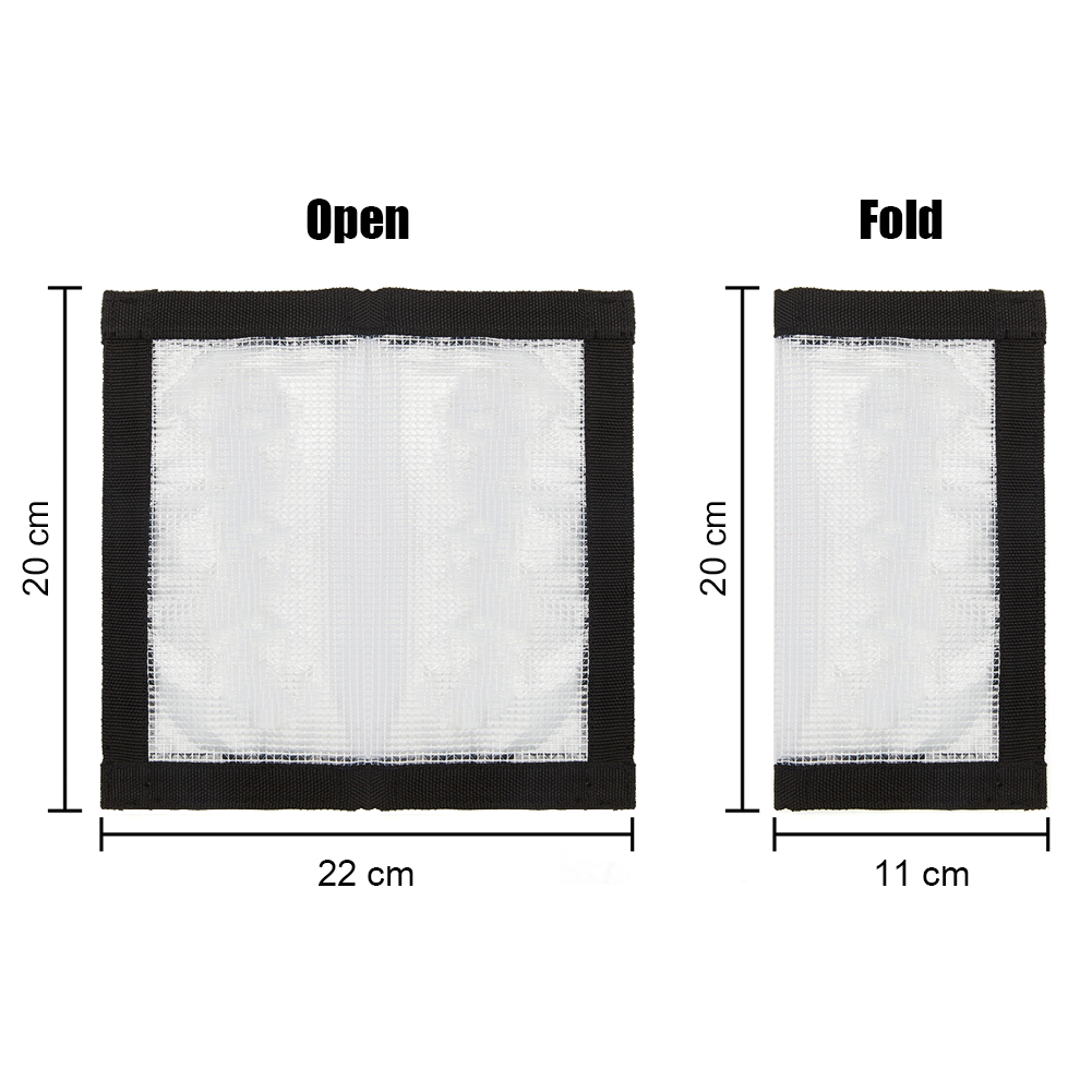 4 stk gennemsigtig pvc lokke fiskekrog beskyttende wrap cover taske bærbar agn fiskegrej opbevaringsposer
