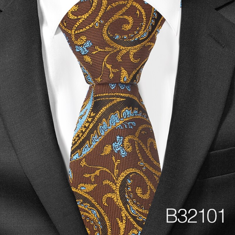 Polyester Jacquard Bloemen Ties Mannen Vrouwen Fashionpaisley Hals Voor Bruiloft Pakken Klassieke Tie Mannen Stropdas Gravatas: B32101