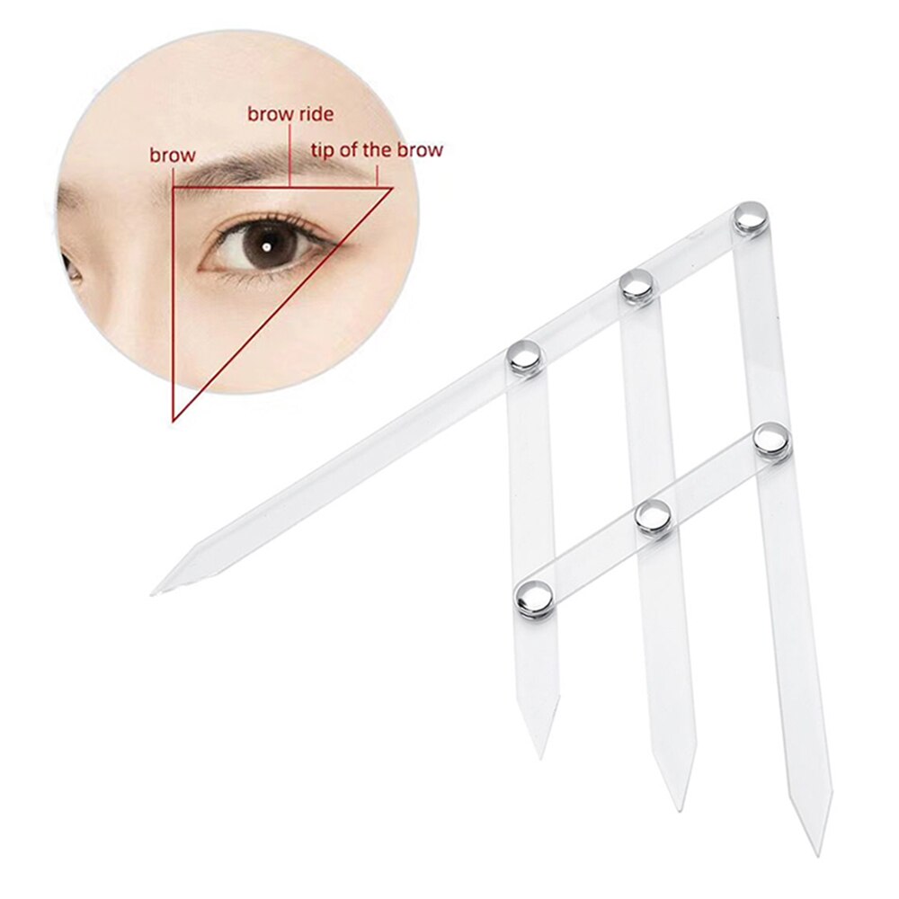 1 Pcs Microblading Accessoires Wenkbrauw Heerser Gouden Ratio Schuifmaat Meten Gereedschap Wenkbrauw Stencil Voor Permanente Make-Up Benodigdheden: plastic ruler